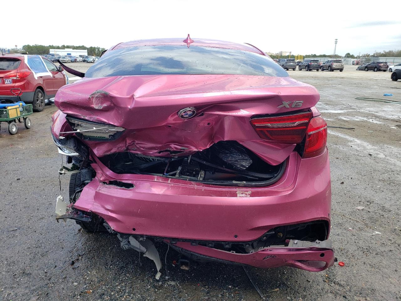 2019 BMW X6 VIN 5UXKU2C52K0Z64214 Copart auction photo, rear end damage thumbnail 6