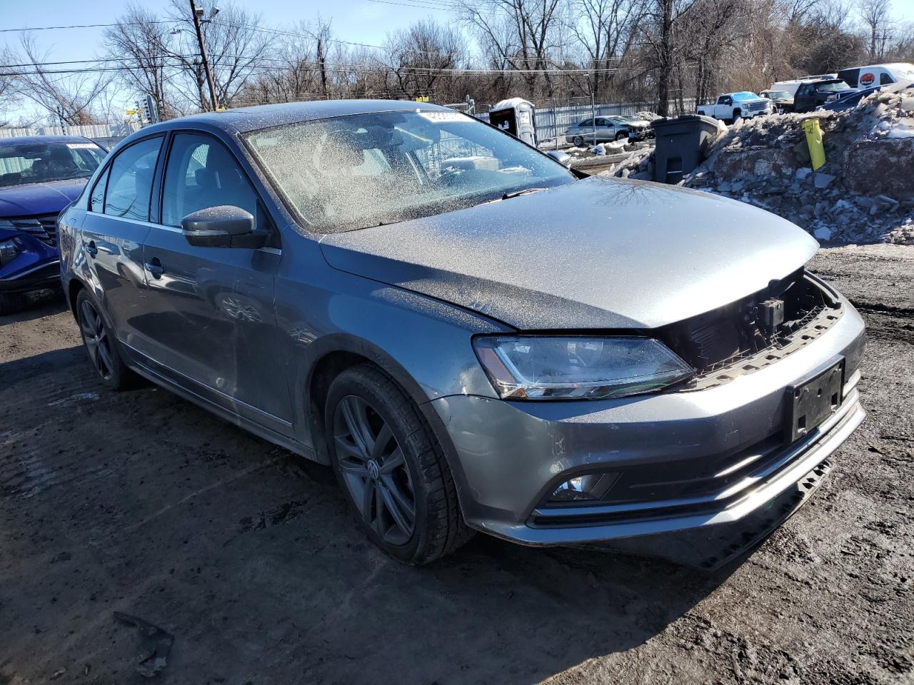 2018 Volkswagen Jetta VIN 3VWL17AJ9JM214510 Copart auction photo, front end damage thumbnail 4