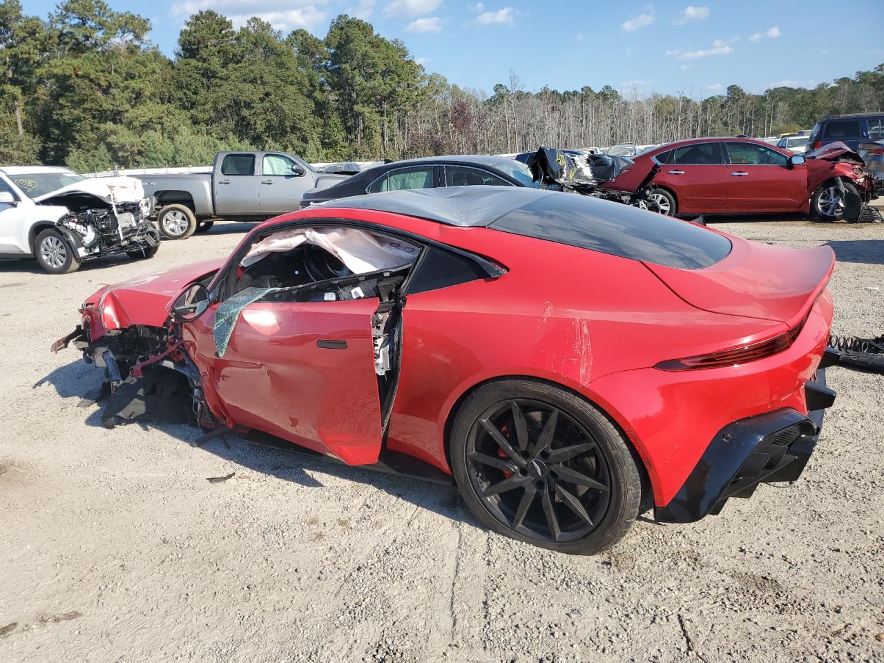 2020 Aston Martin Vantage VIN SCFSMGAWXLGN03122 Copart auction photo, all over damage thumbnail 2