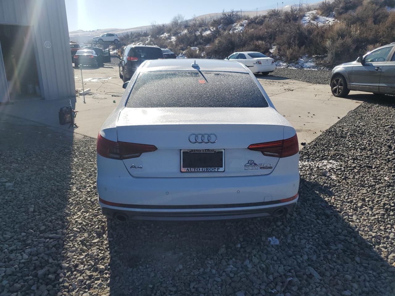 2017 Audi A4 VIN WAUENAF4XHN020503 Copart auction photo, side / front end damage thumbnail 6