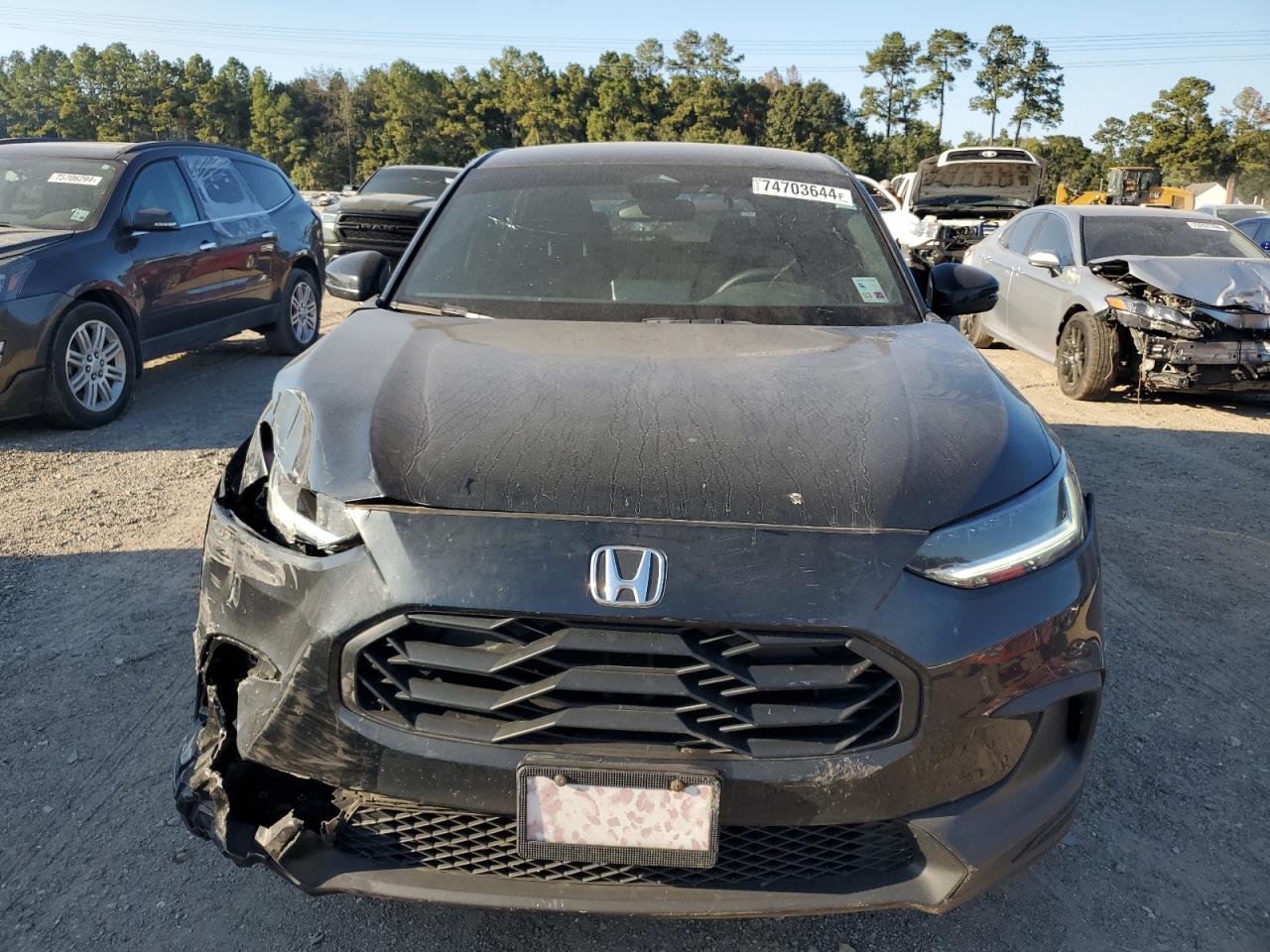 2023 Honda HR-V VIN 3CZRZ1H50PM731435 Copart auction photo, front end / side damage thumbnail 5