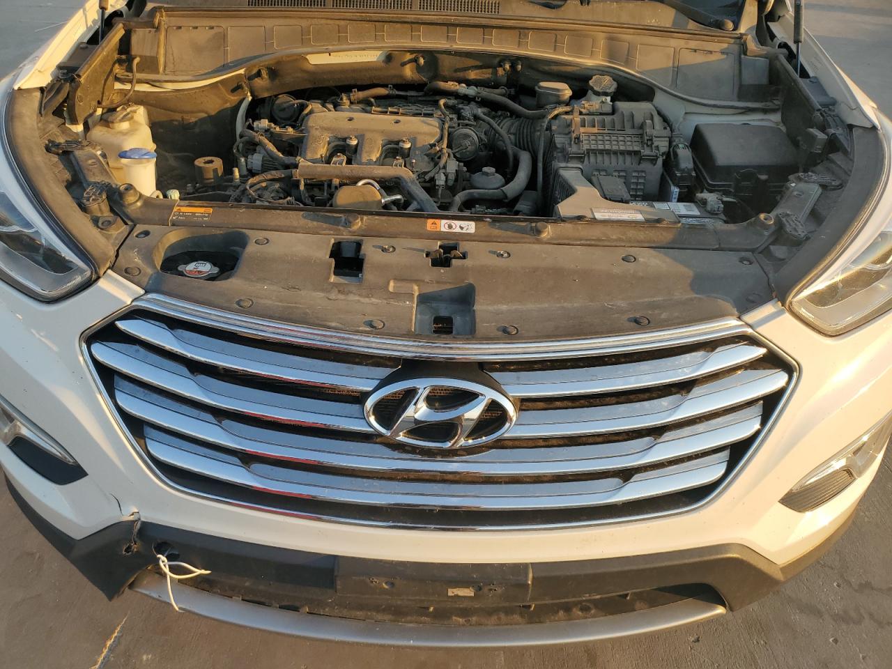 2015 Hyundai Santa Fe VIN KM8SR4HF9FU127535 Copart auction photo, front end damage thumbnail 12