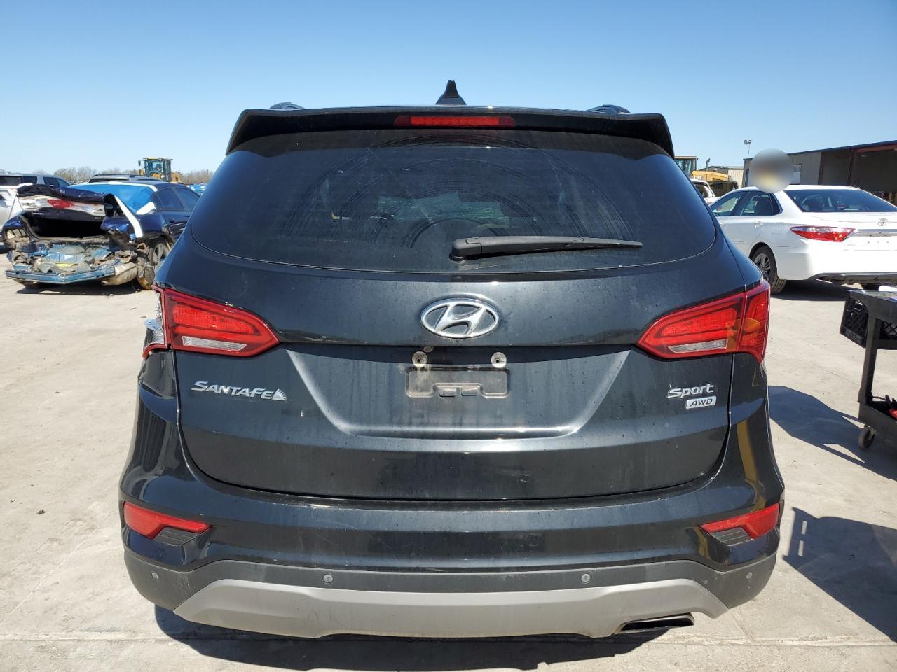 2017 Hyundai Santa Fe VIN 5XYZUDLB3HG462185 Copart auction photo, front end / rollover damage thumbnail 6