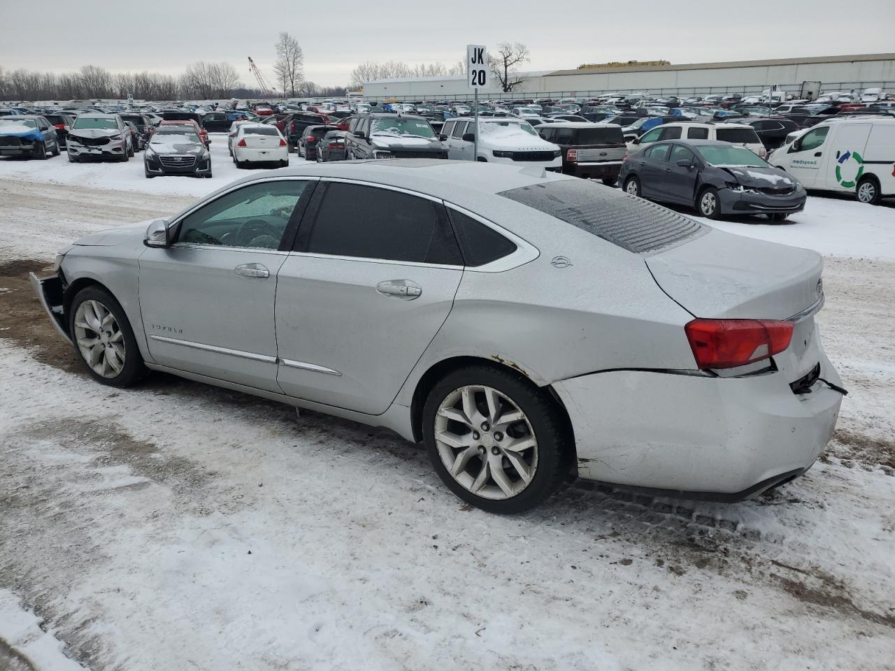 2014 Chevrolet Impala VIN 2G1155S39E9258209 Copart auction photo, front end / rear end damage thumbnail 2