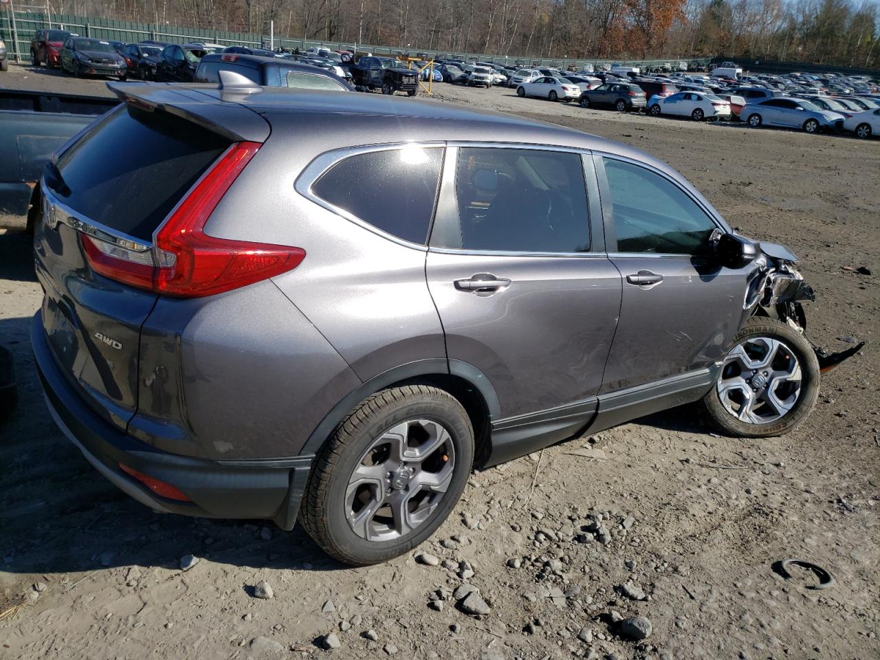 2019 Honda CR-V VIN 7FARW2H80KE023623 Copart auction photo, frame damage / front end damage thumbnail 3