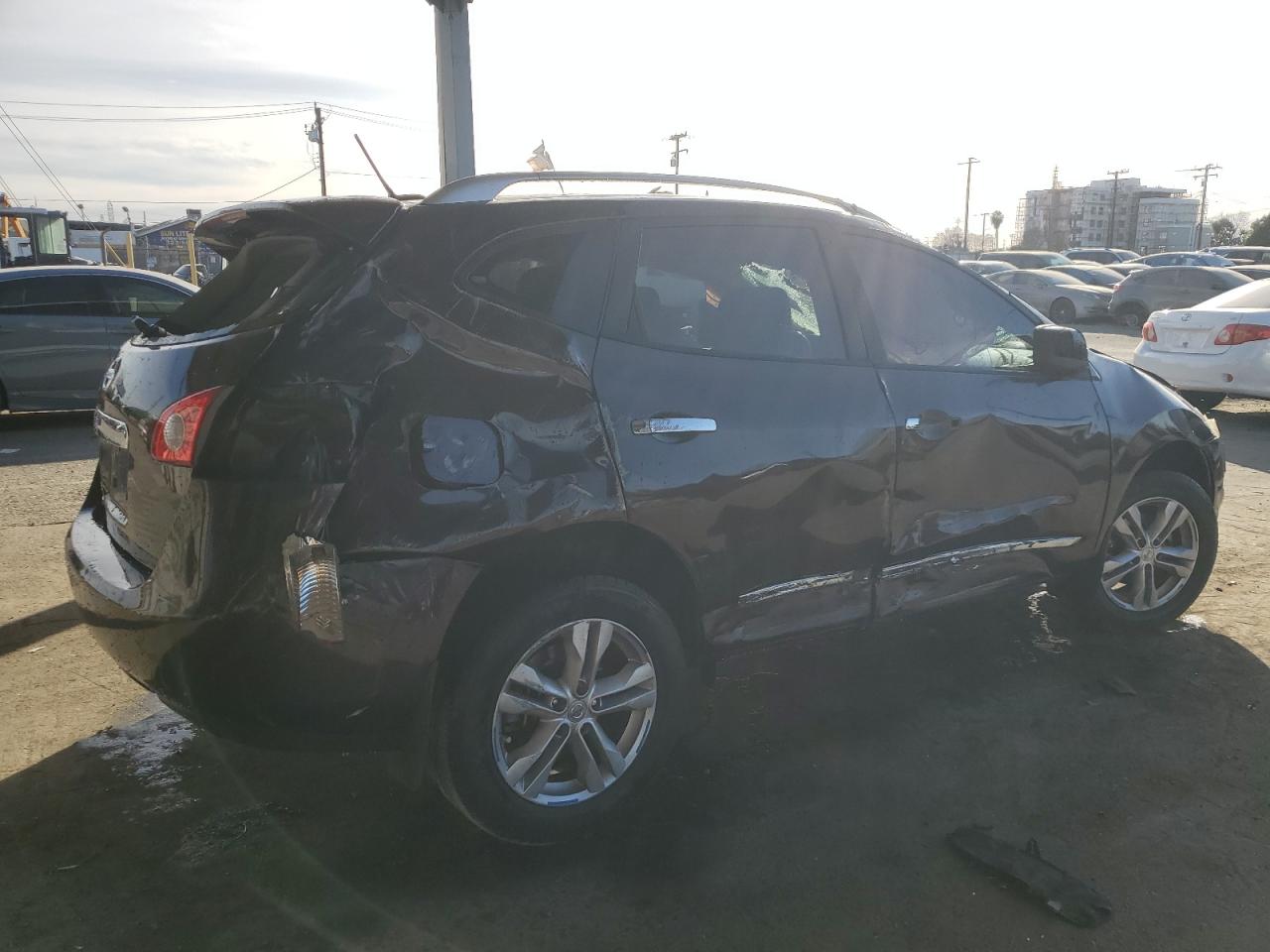 2015 Nissan Rogue VIN JN8AS5MTXFW151096 Copart auction photo, rollover damage thumbnail 3