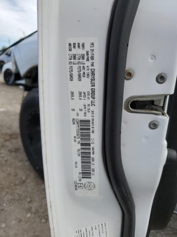 2013 RAM 1500 VIN 1C6RR7MT7DS536276 Copart auction photo, front end damage thumbnail 12