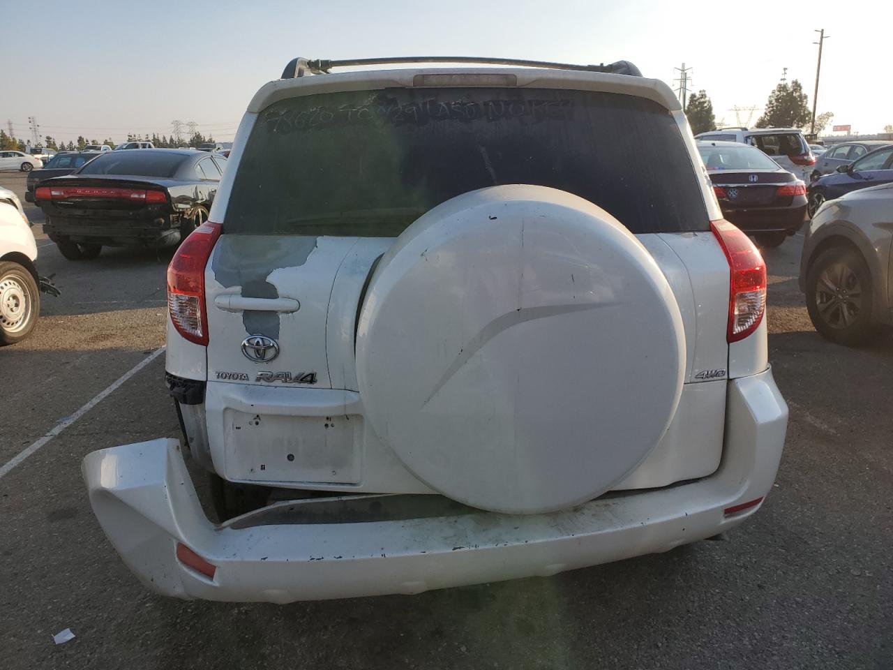 2007 Toyota RAV 4 VIN JTMBK31V075015691 Copart auction photo, rollover / all over damage thumbnail 6