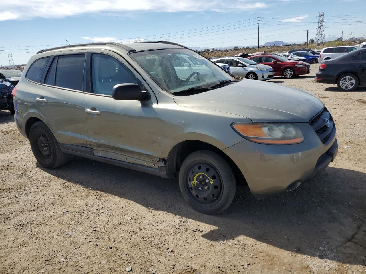2009 Hyundai Santa Fe VIN 5NMSG13D69H315388 Copart auction photo, side / undercarriage damage thumbnail 4