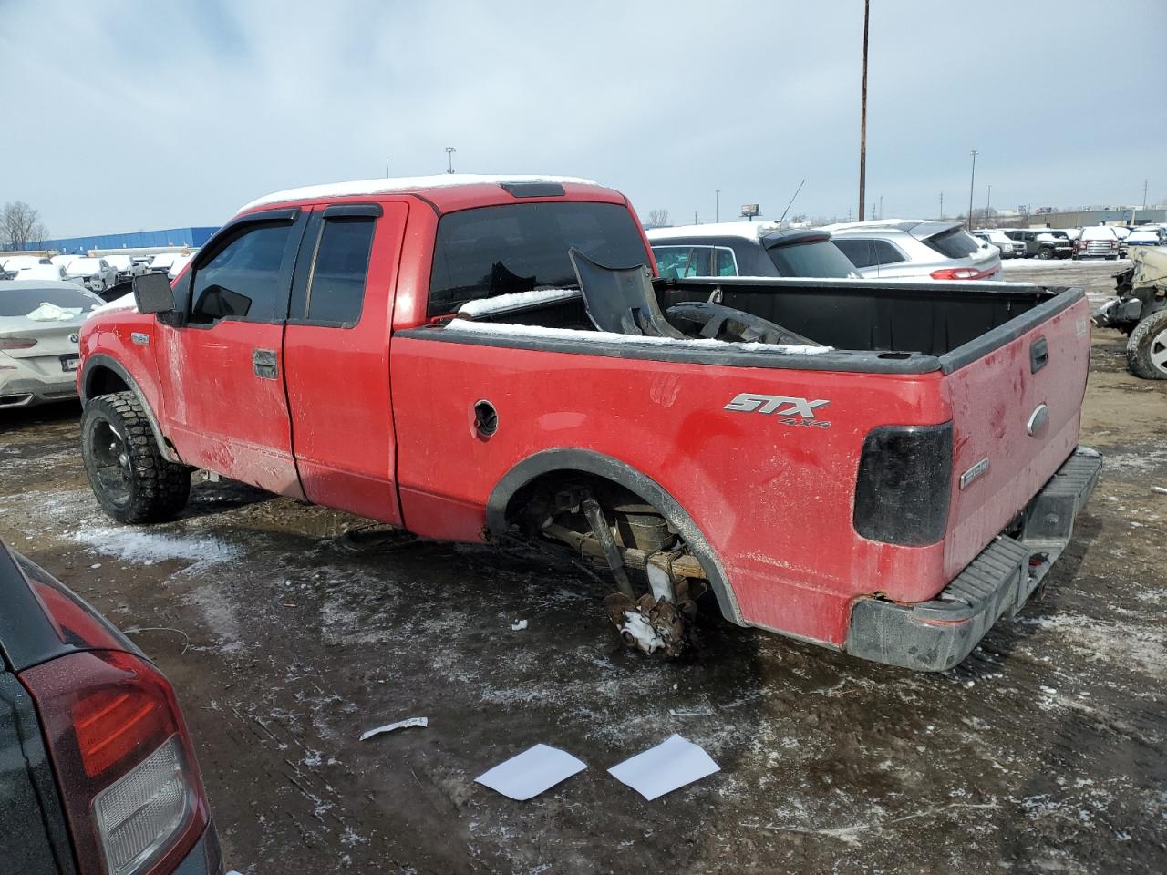 2005 Ford F-150 VIN 1FTRX14W55NB77788 Copart auction photo, rear end / minor dent/scratches damage thumbnail 2
