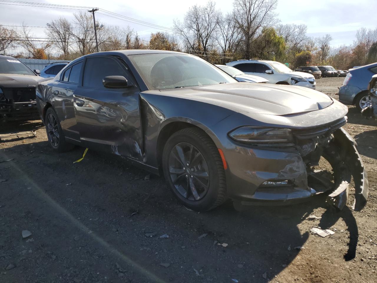 2020 Dodge Charger VIN 2C3CDXJG4LH163681 Copart auction photo, all over damage thumbnail 4