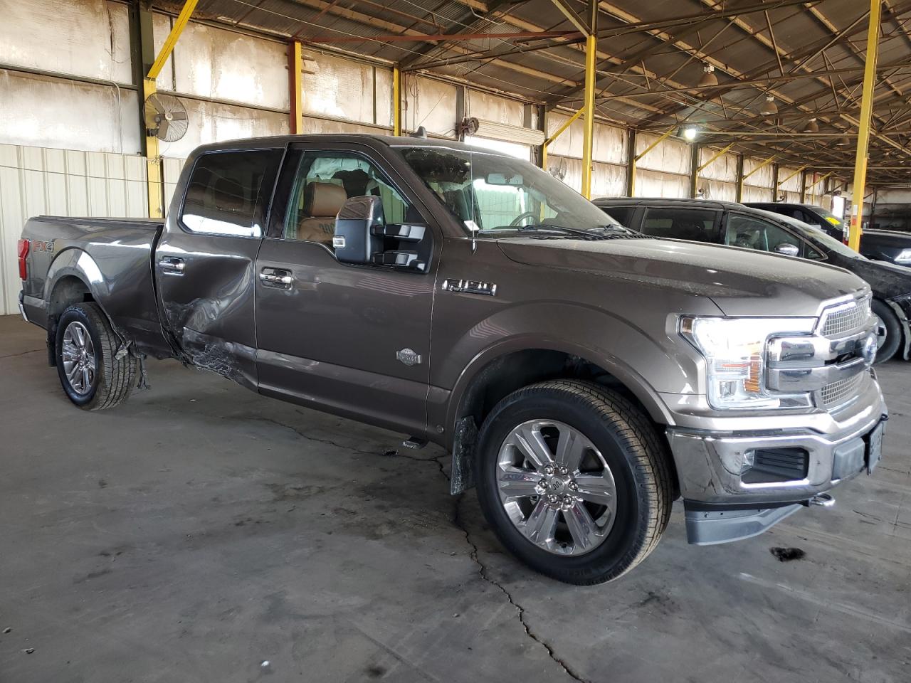 2020 Ford F-150 VIN 1FTFW1E4XLFC59459 Copart auction photo, side / rear end damage thumbnail 4