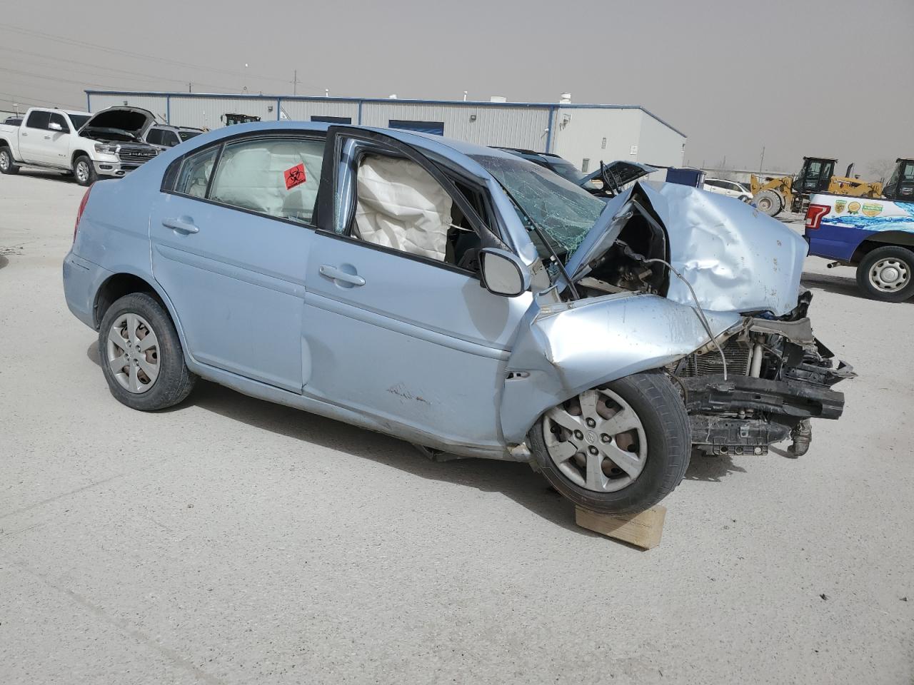 2011 Hyundai Accent VIN KMHCN4AC1BU620958 Copart auction photo, front end / all over damage thumbnail 4