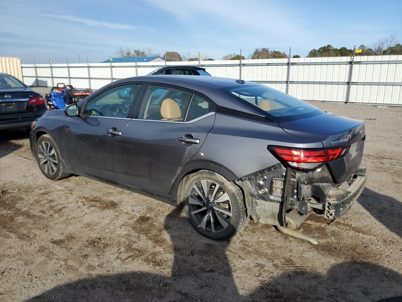2021 Nissan Sentra VIN 3N1AB8CV8MY247561 Copart auction photo, side / rear end damage thumbnail 2