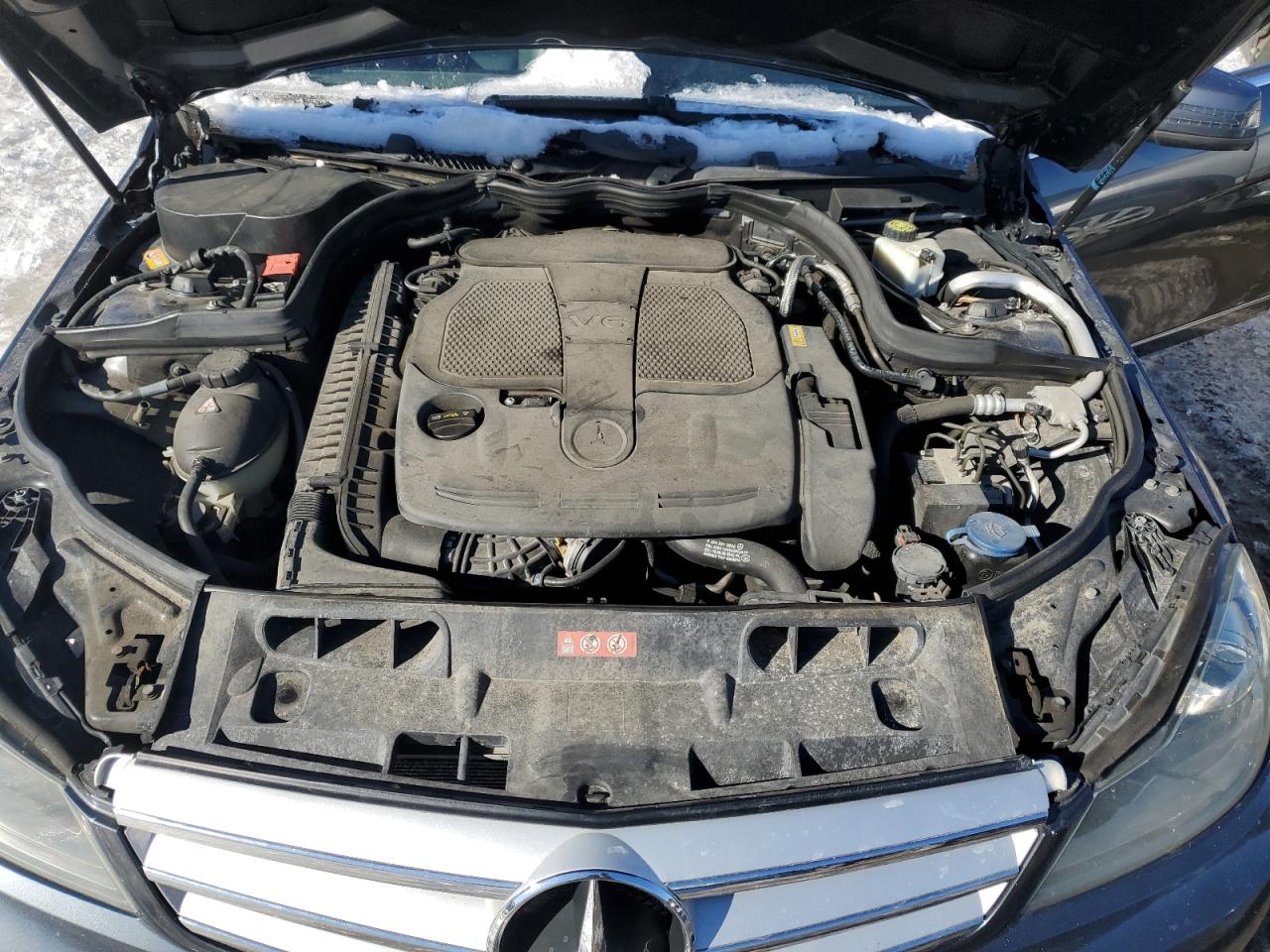 2013 Mercedes-Benz C-klasse VIN WDDGF8AB3DG019396 Copart auction photo, rear end damage thumbnail 11