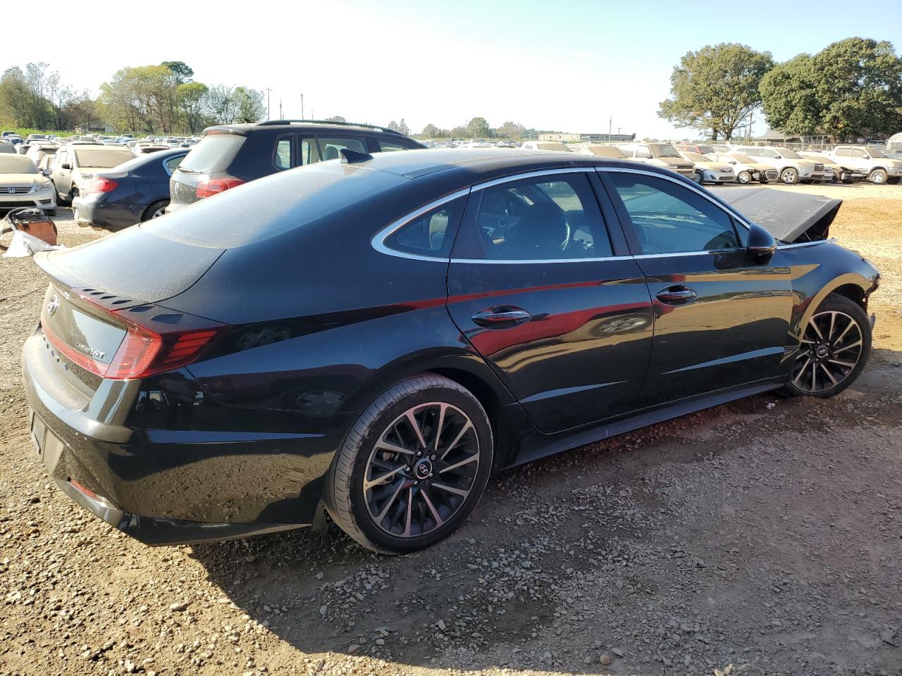 2021 Hyundai Sonata VIN 5NPEH4J2XMH089557 Copart auction photo, front end damage thumbnail 3