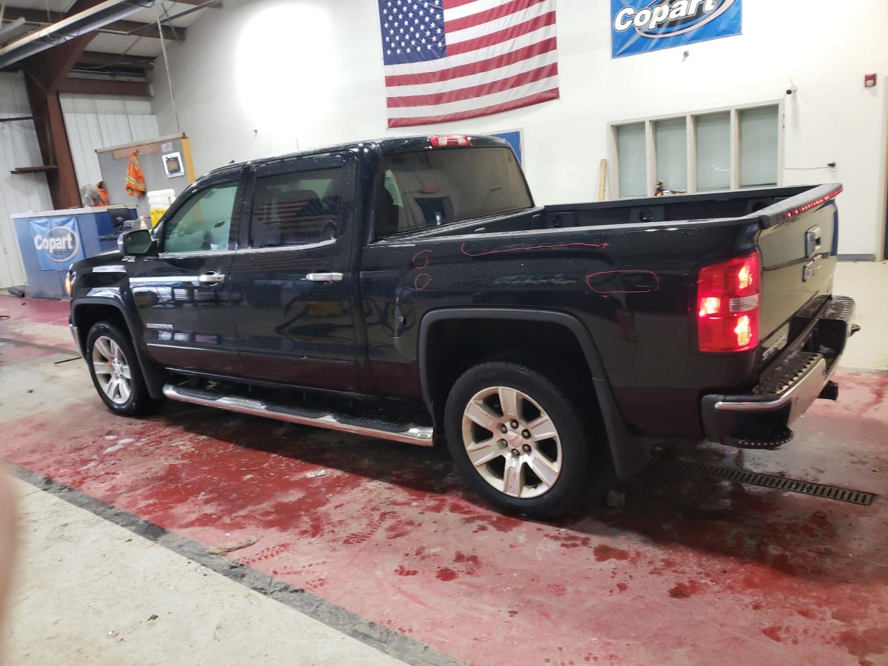 2014 GMC Sierra VIN 3GTU2UEC7EG395464 Copart auction photo, side damage thumbnail 2