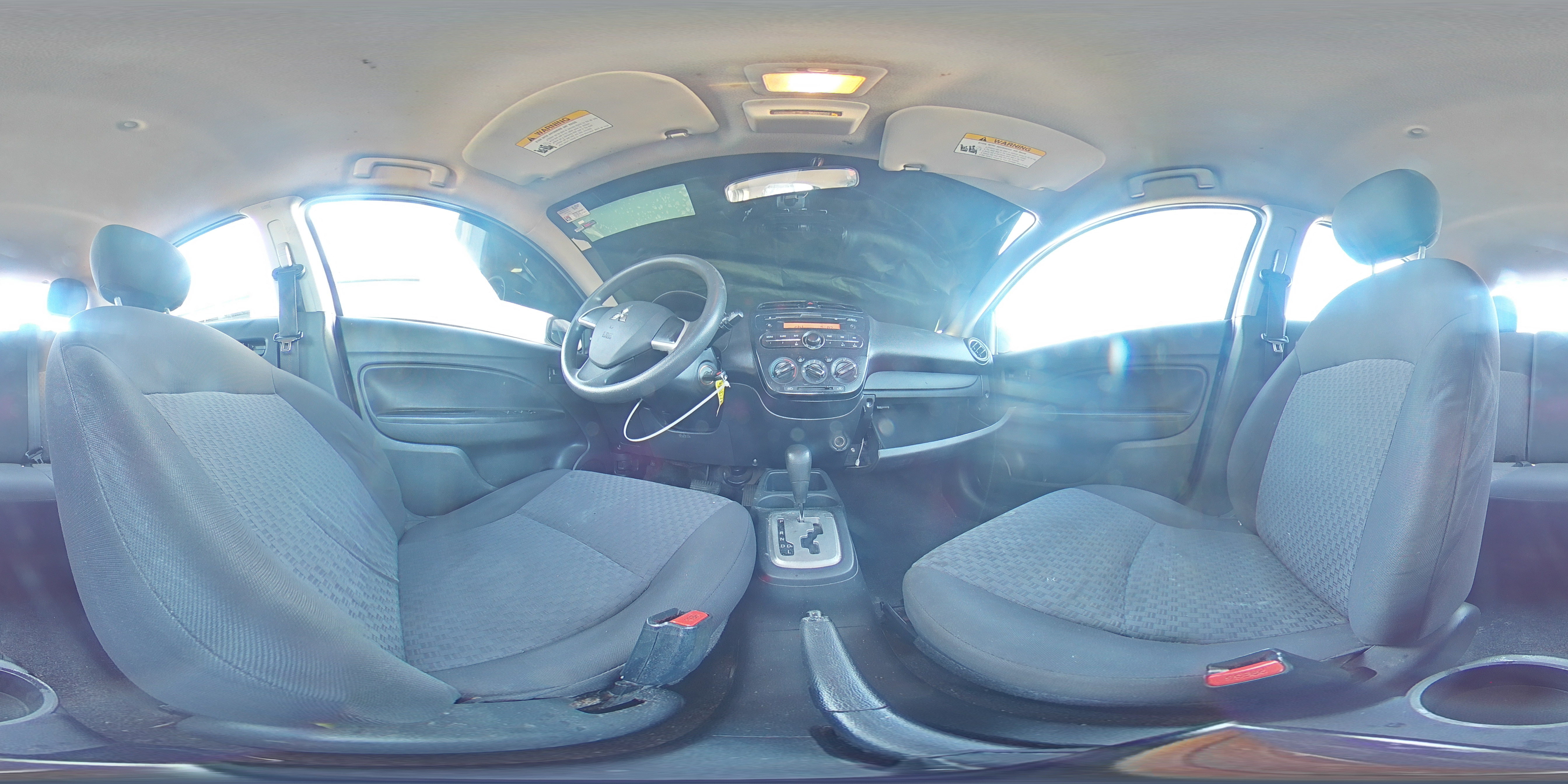 2017 Mitsubishi Mirage VIN ML32A3HJ2HH007634 Copart auction photo, side / front end damage thumbnail 14