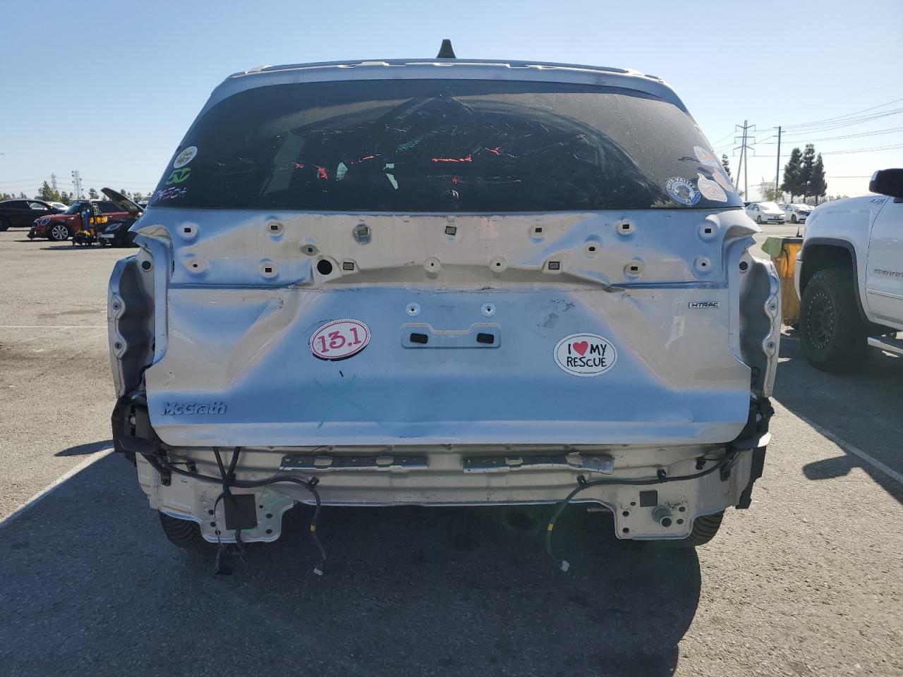 2021 Hyundai Palisade VIN KM8R7DHE9MU309535 Copart auction photo, rear end damage thumbnail 6