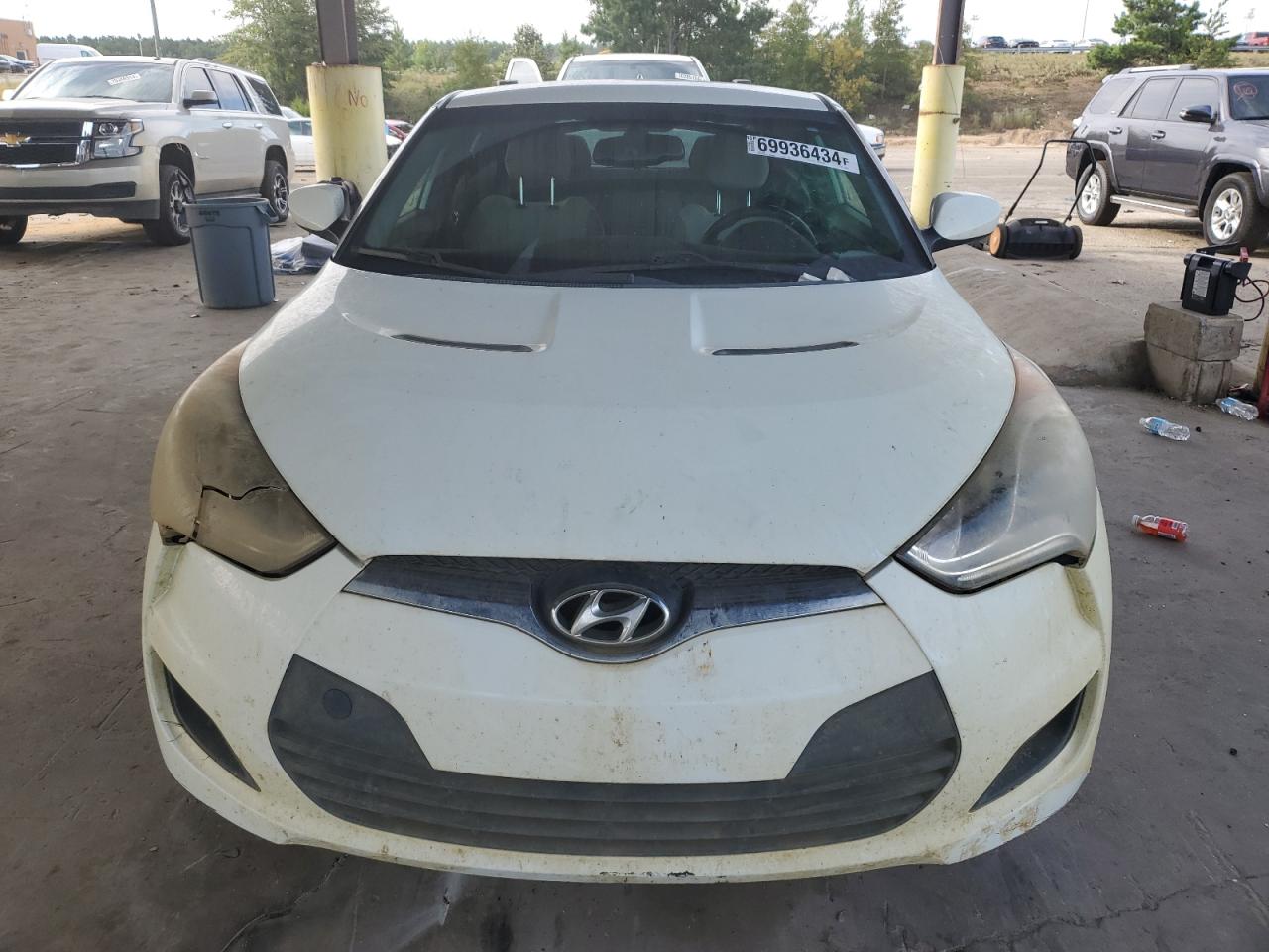 2013 Hyundai Veloster VIN KMHTC6AD0DU148961 Copart auction photo, front end damage thumbnail 5