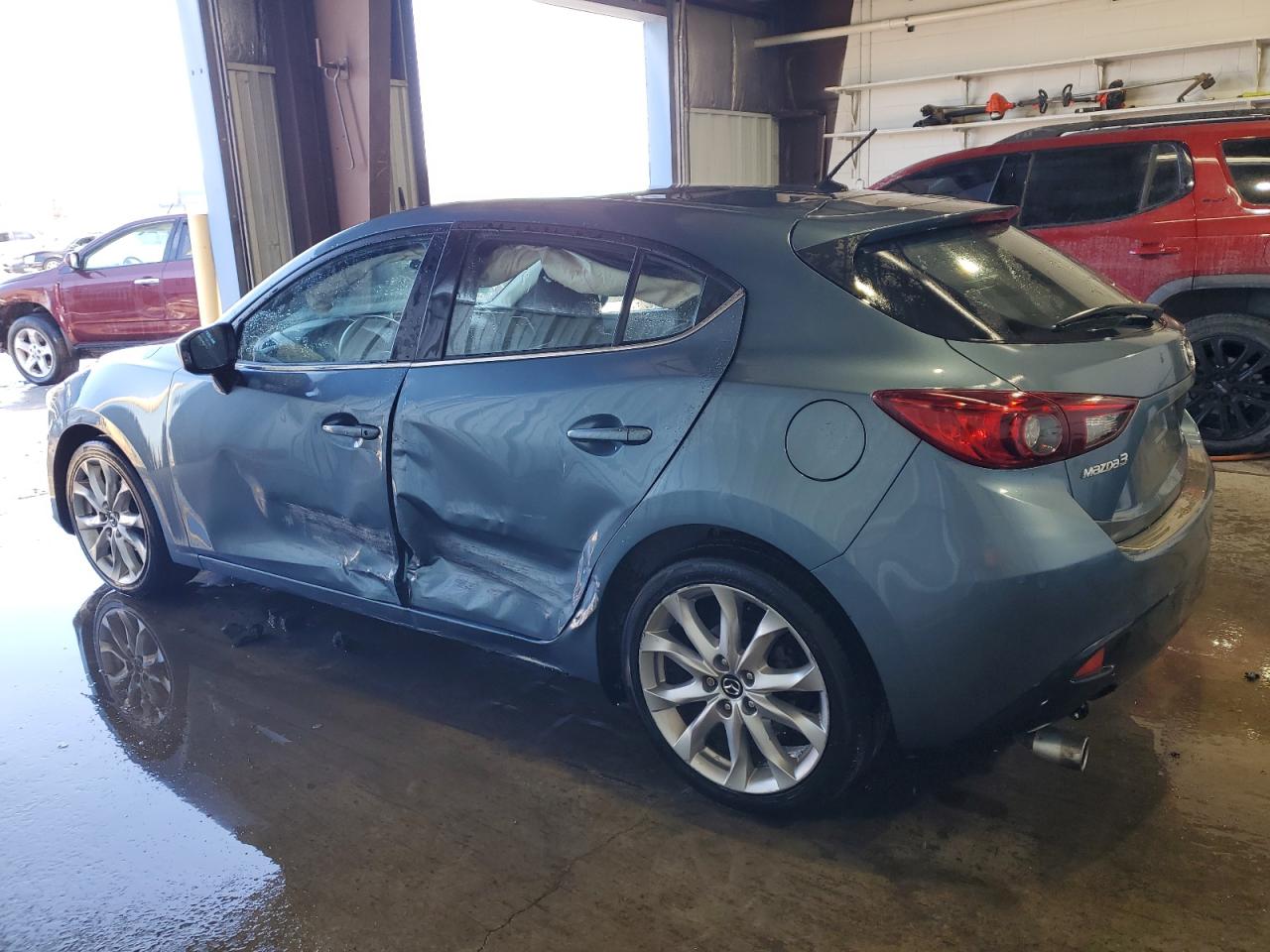 2016 Mazda 3 VIN JM1BM1K7XG1311534 Copart auction photo, side / front end damage thumbnail 2