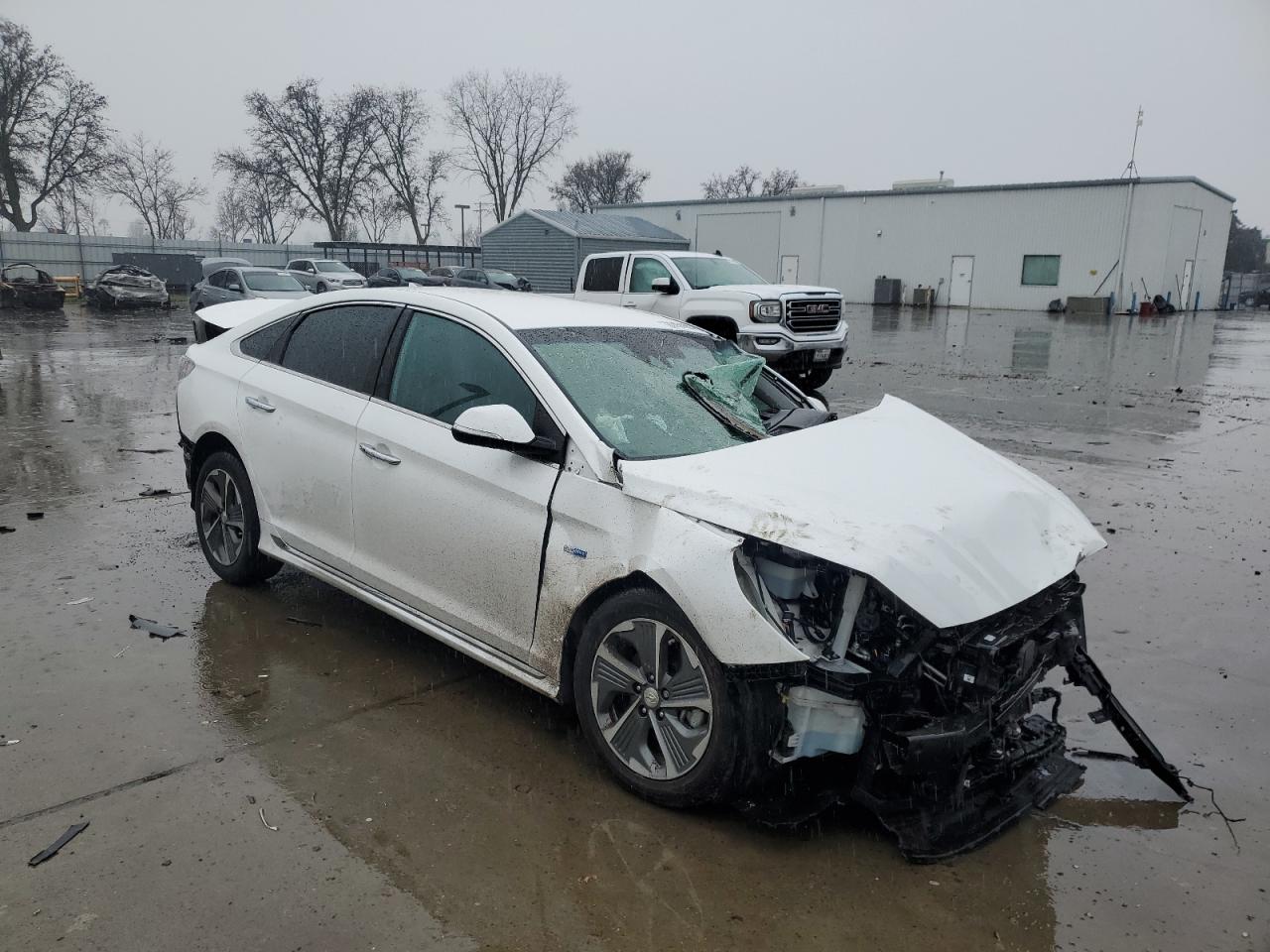 2019 Hyundai Sonata VIN KMHE54L21KA092403 Copart auction photo, all over damage thumbnail 4