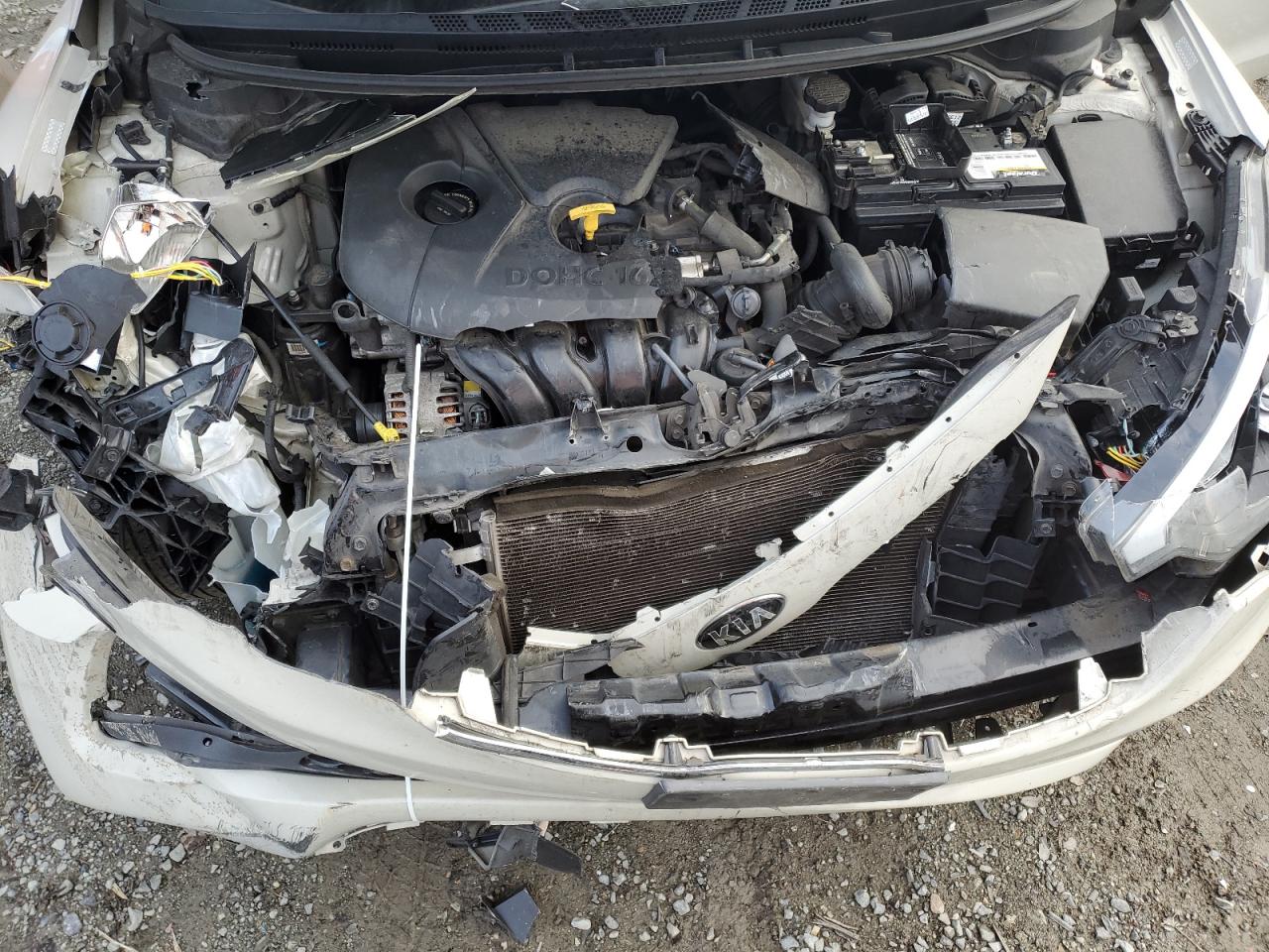 2015 KIA Forte VIN KNAFK4A68F5365548 Copart auction photo, front end / side damage thumbnail 6