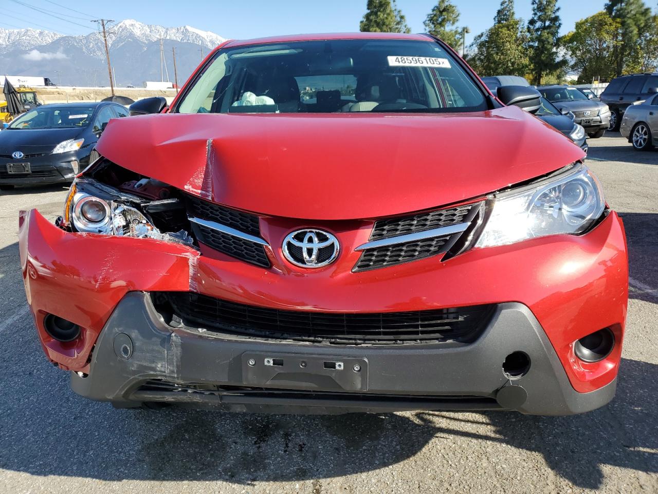 2015 Toyota RAV 4 VIN JTMZFREVXFD049089 Copart auction photo, front end damage thumbnail 5