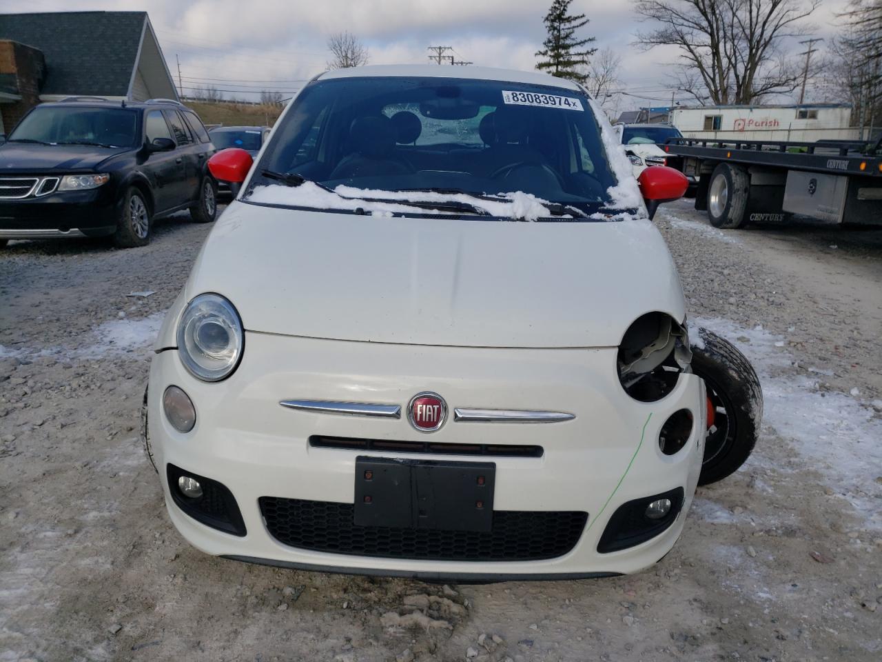 2016 Fiat 500 VIN 3C3CFFBR3GT118653 Copart auction photo, front end damage thumbnail 5
