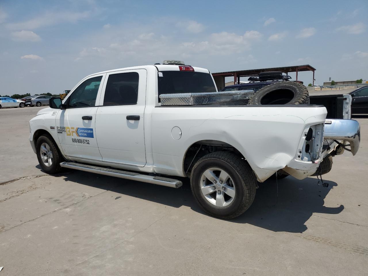 2021 RAM 1500 VIN 1C6RR6ST4MS550875 Copart auction photo, rear end / front end damage thumbnail 2