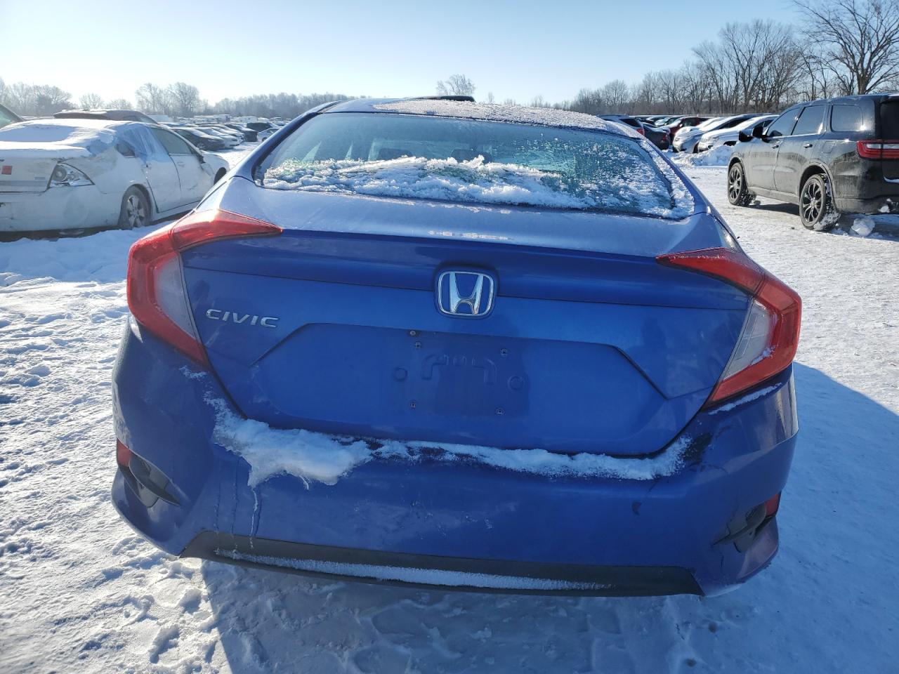2017 Honda Civic VIN 19XFC2F50HE027539 Copart auction photo, front end / side damage thumbnail 6