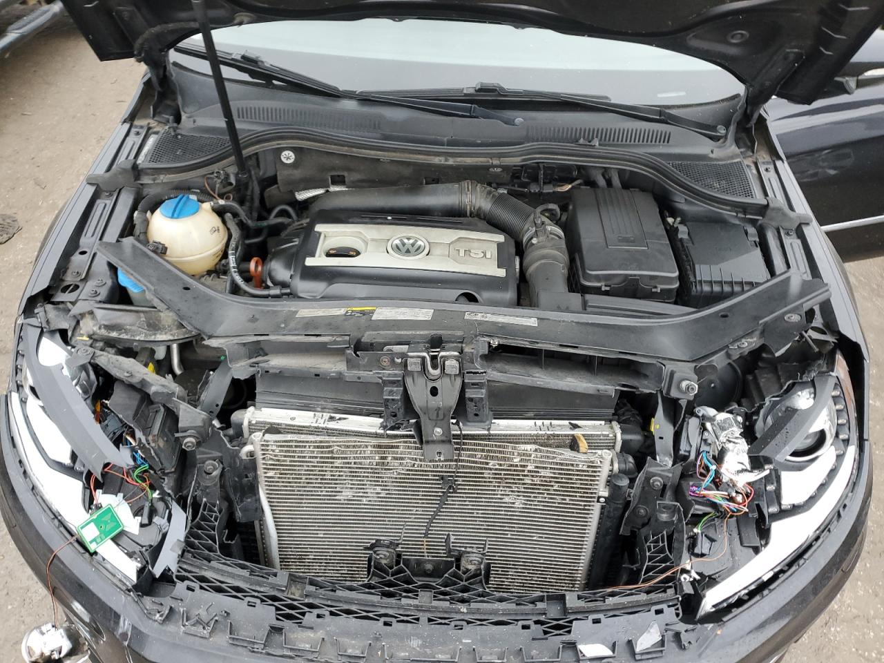 2013 Volkswagen Passat CC VIN WVWBN7AN6DE541270 Copart auction photo, front end / rear end damage thumbnail 11