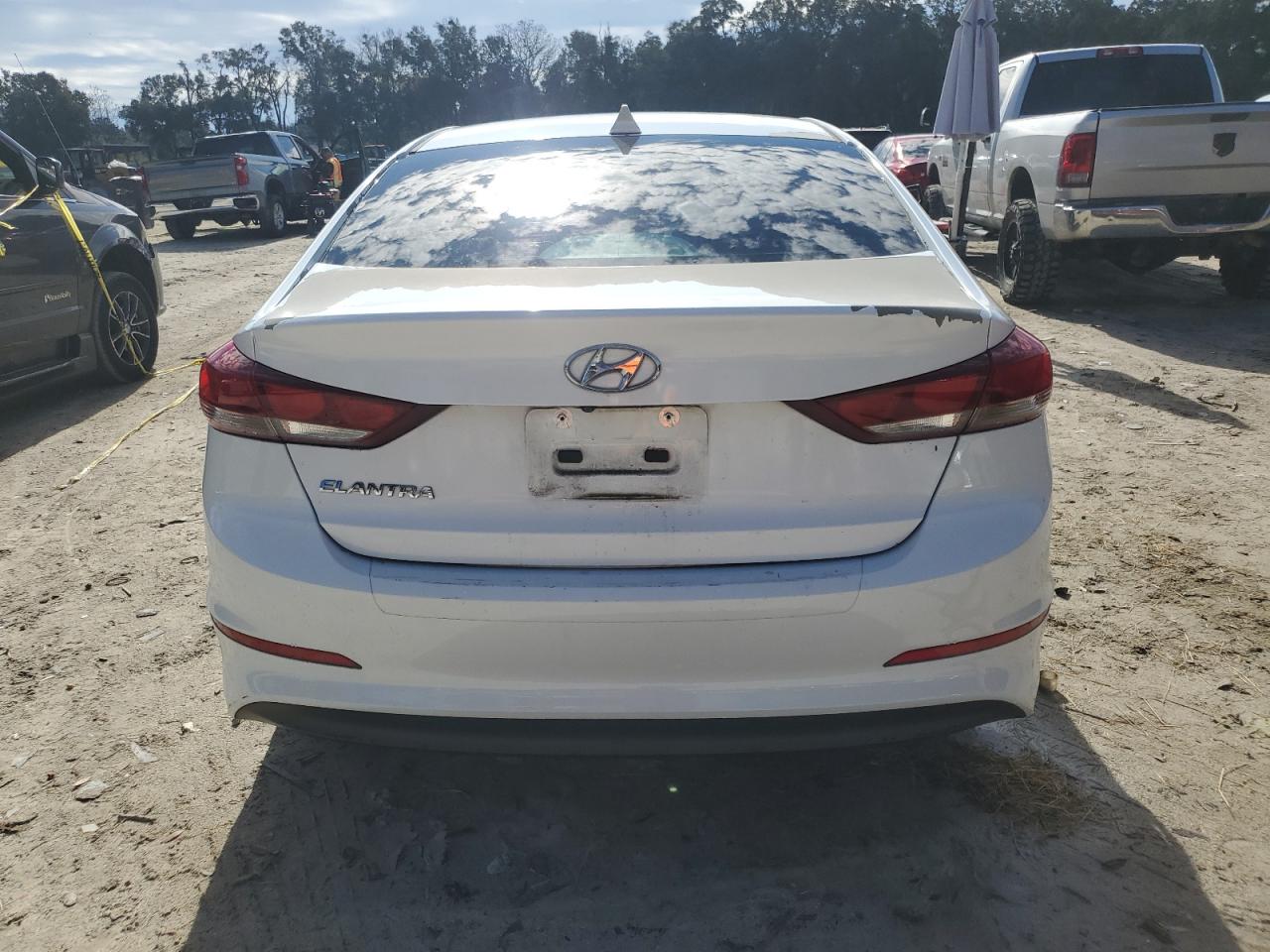 2018 Hyundai Elantra VIN 5NPD84LF1JH286107 Copart auction photo, front end / side damage thumbnail 6