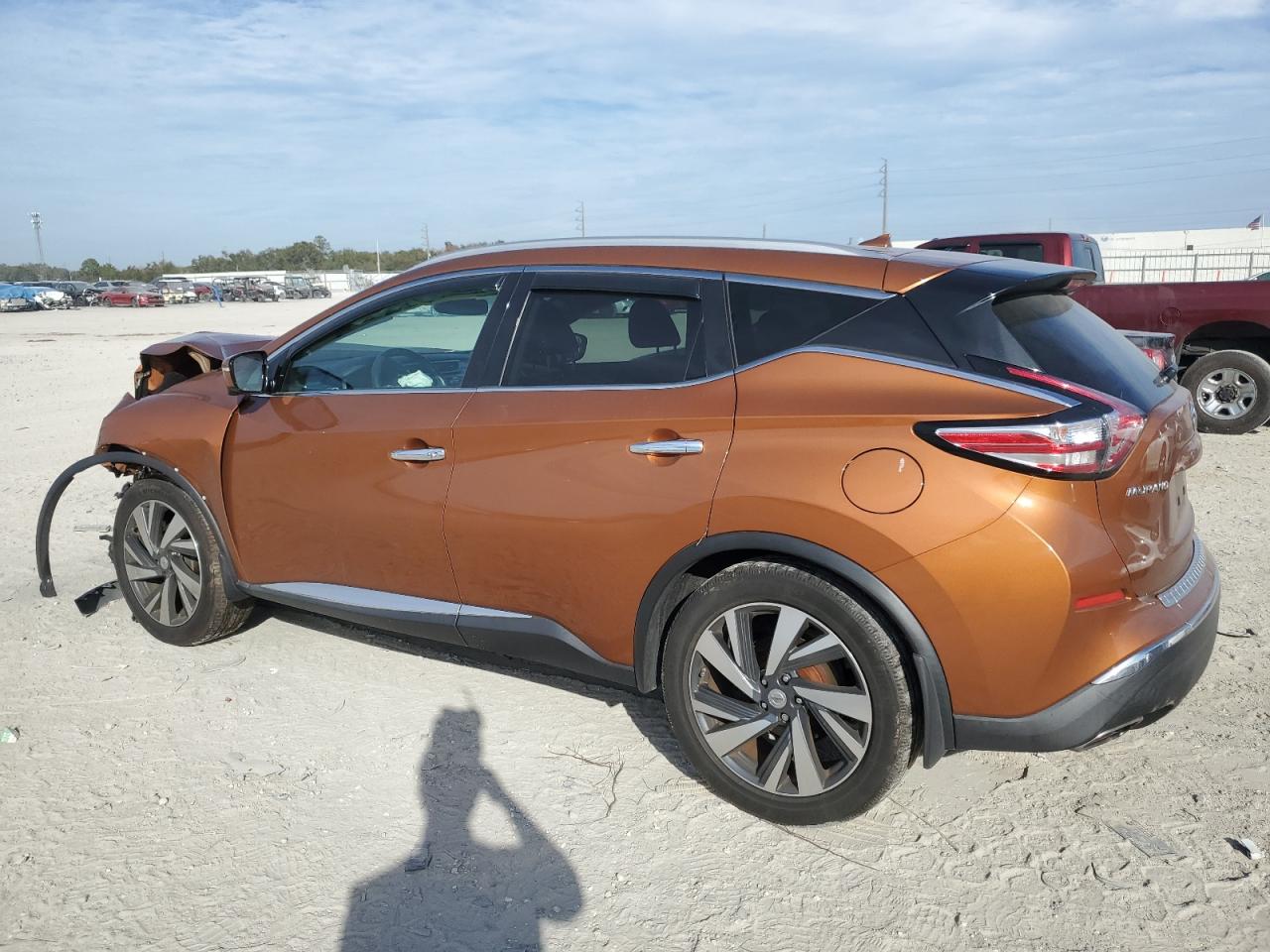 2015 Nissan Murano VIN 5N1AZ2MG7FN284831 Copart auction photo, front end damage thumbnail 2