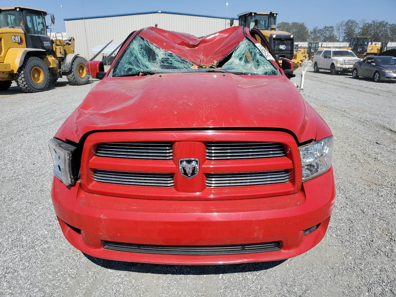 2011 Dodge RAM VIN 1D7RB1GT7BS656930 Copart auction photo, top/roof damage thumbnail 5