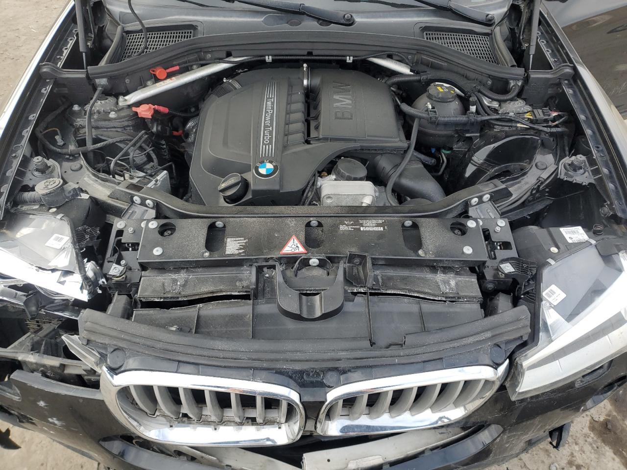2015 BMW X3 VIN 5UXWX7C53F0K34856 Copart auction photo, front end / side damage thumbnail 13