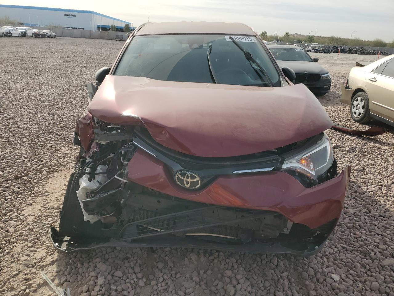 2018 Toyota RAV 4 VIN JTMZFREV1JD130331 Copart auction photo, front end damage thumbnail 5