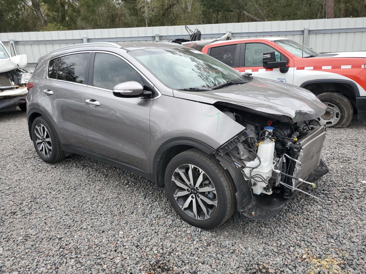 2019 KIA Sportage VIN KNDPN3AC8K7492345 Copart auction photo, front end damage thumbnail 4