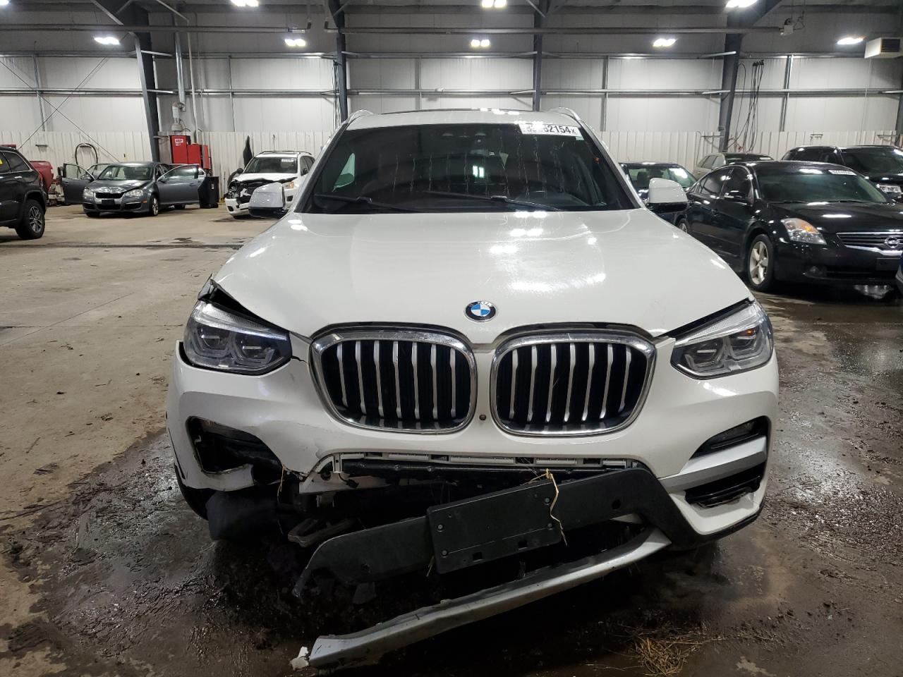 2020 BMW X3 VIN 5UXTY5C03L9B17538 Copart auction photo, front end damage thumbnail 5