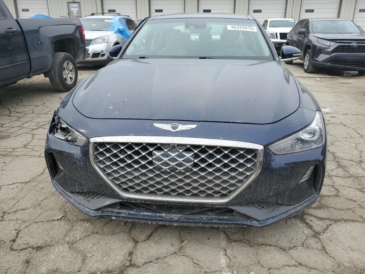 2019 Genesis G70 VIN KMTG34LE5KU034162 Copart auction photo, side / front end damage thumbnail 5