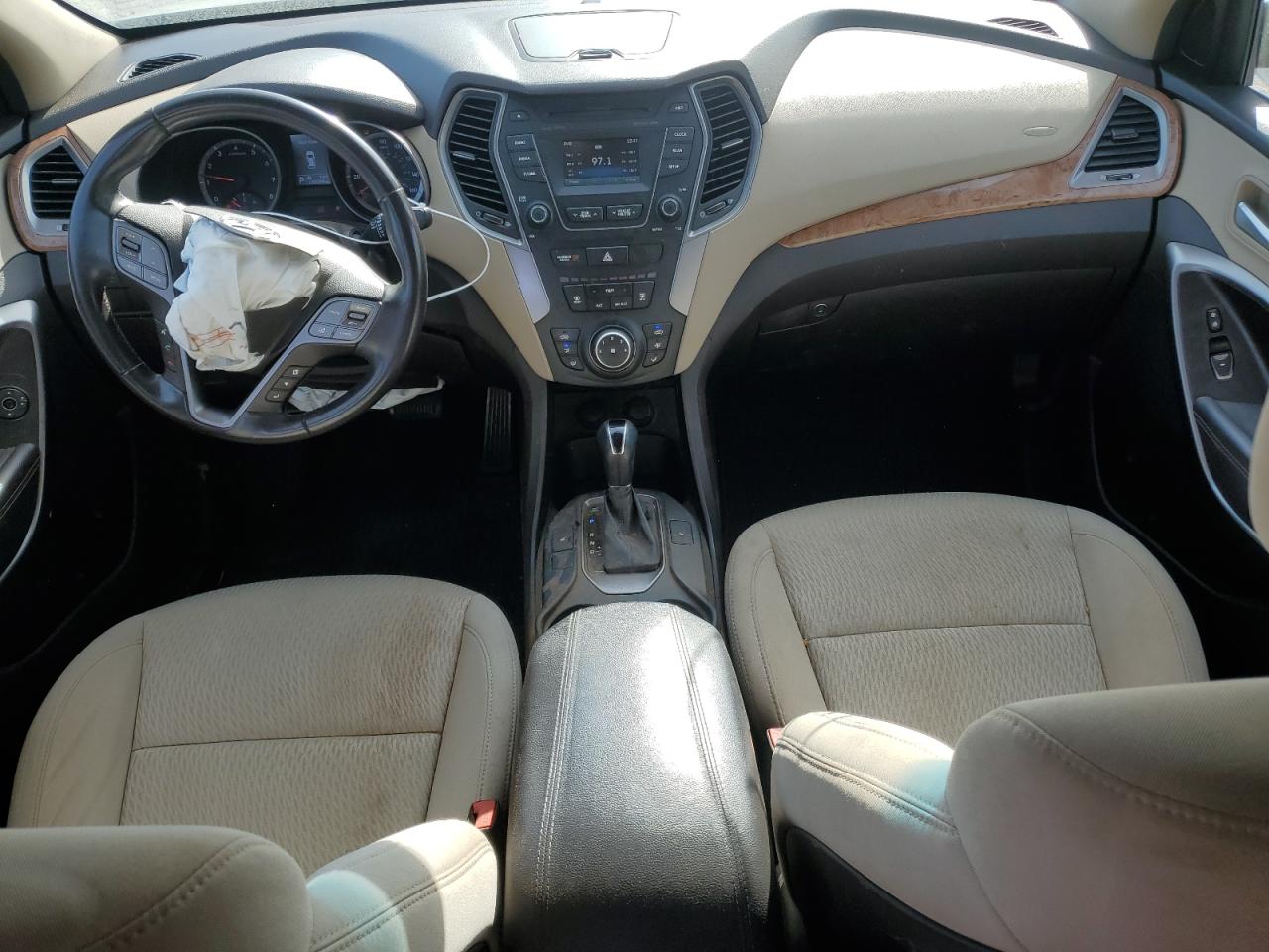 2014 Hyundai Santa Fe VIN 5XYZU3LB3EG134576 Copart auction photo, front end / rear end damage thumbnail 8