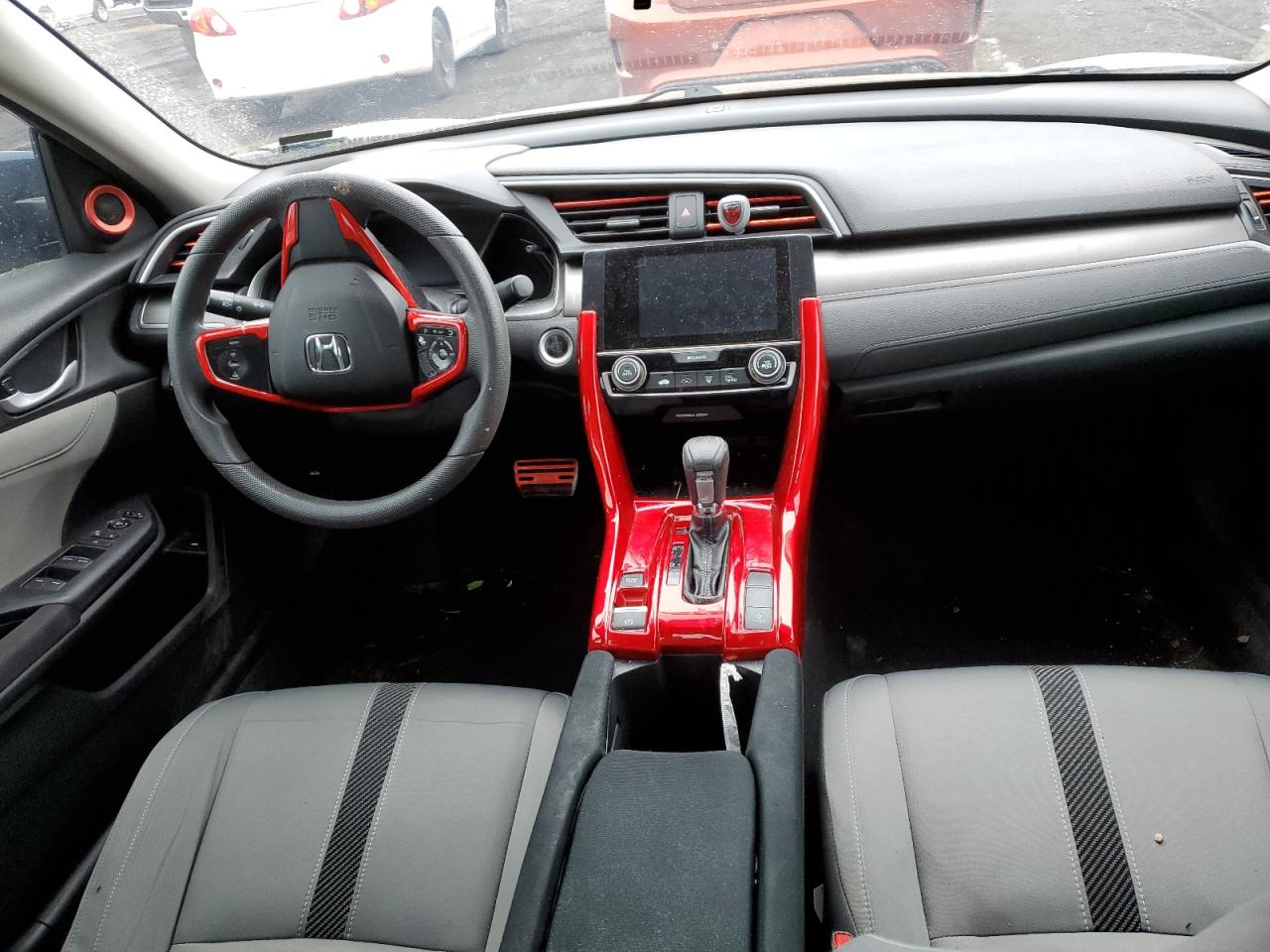 2017 Honda Civic VIN 19XFC2F71HE214225 Copart auction photo, front end / top/roof damage thumbnail 8