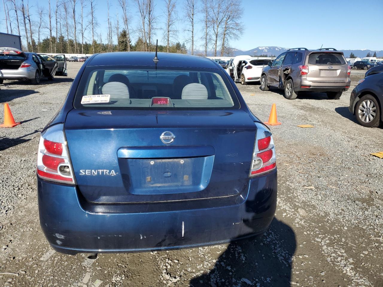 2008 Nissan Sentra VIN 3N1AB61E48L681504 Copart auction photo, side damage thumbnail 6