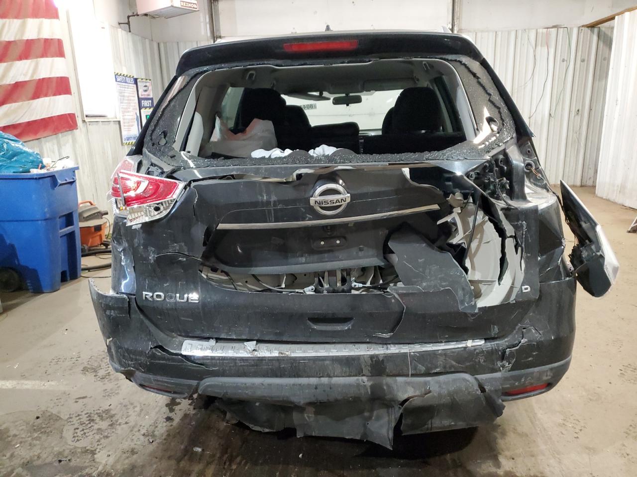 2016 Nissan Rogue VIN KNMAT2MV9GP597244 Copart auction photo, rear end / minor dent/scratches damage thumbnail 6