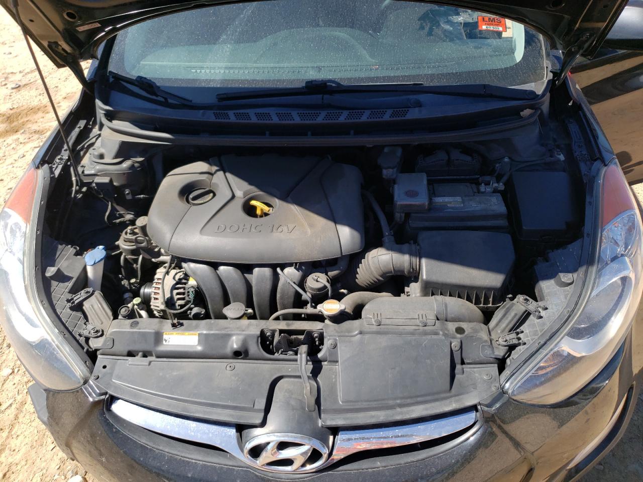 2012 Hyundai Elantra VIN 5NPDH4AE6CH072968 Copart auction photo, front end / rear end damage thumbnail 11
