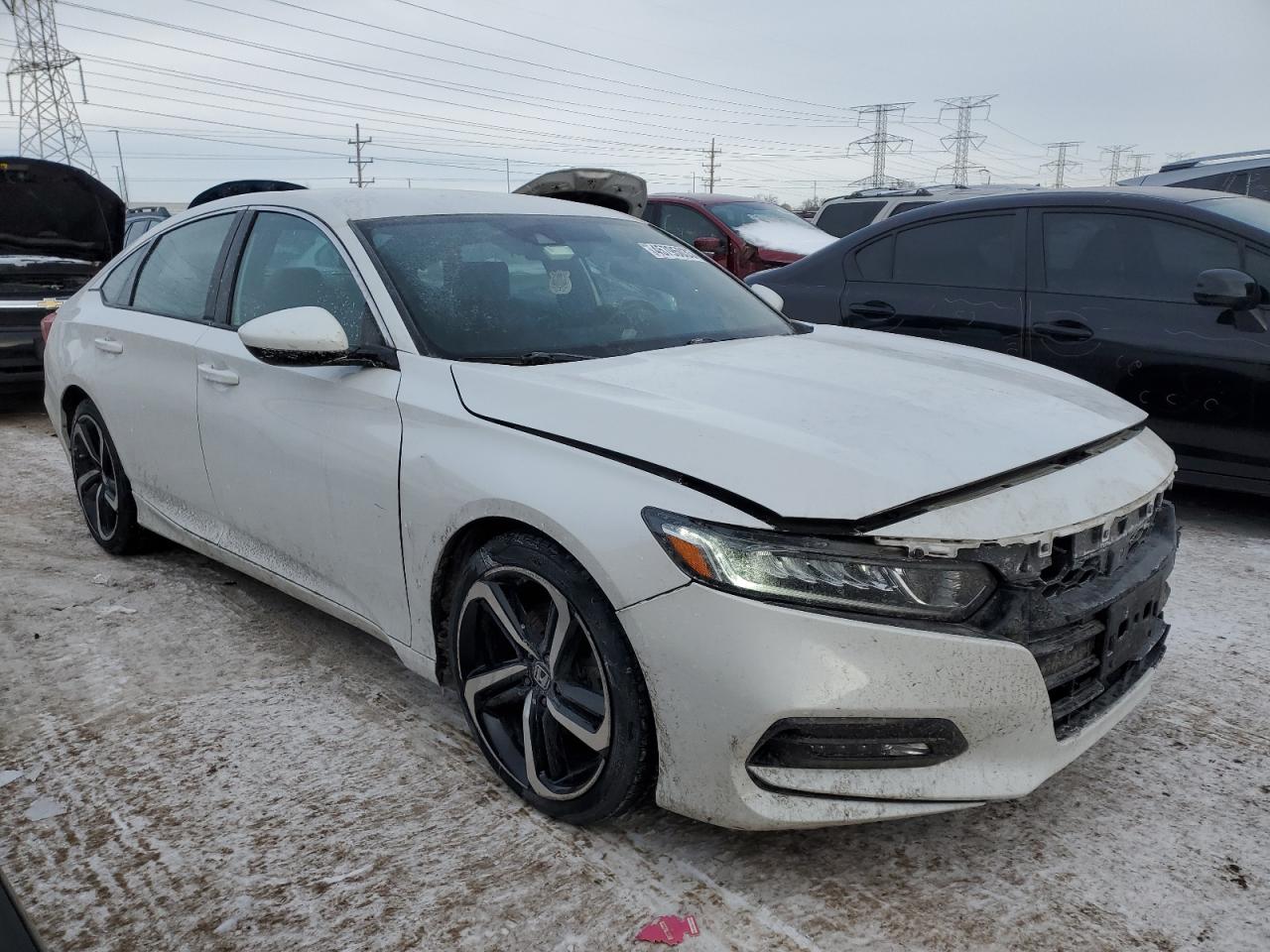 2019 Honda Accord VIN 1HGCV1F34KA156112 Copart auction photo, front end / rear end damage thumbnail 4