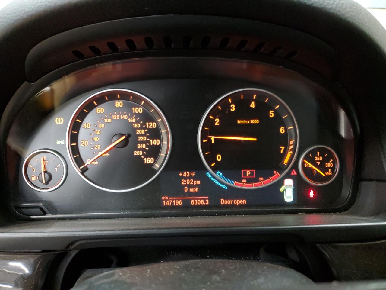 2013 BMW 5er VIN WBAFU7C57DDU74196 Copart auction photo, front end damage thumbnail 9