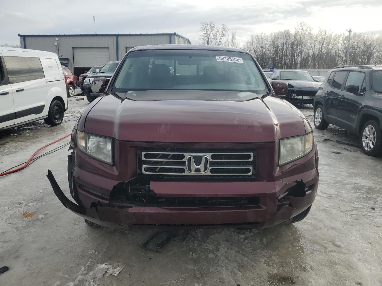 2007 Honda Ridgeline VIN 2HJYK16517H530601 Copart auction photo, front end / side damage thumbnail 5