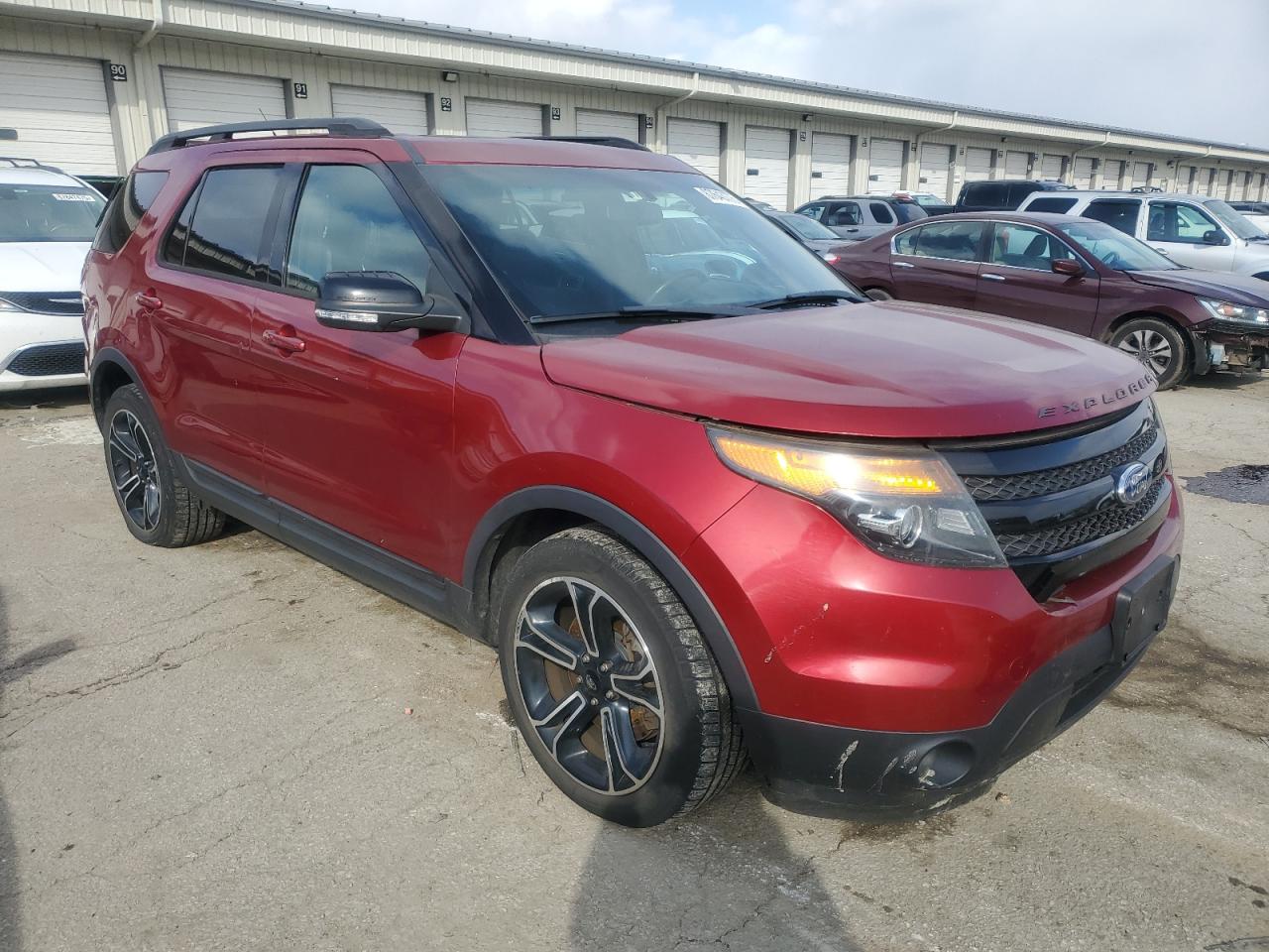 2015 Ford Explorer VIN 1FM5K8GT8FGC23168 Copart auction photo, front end / rear end damage thumbnail 4