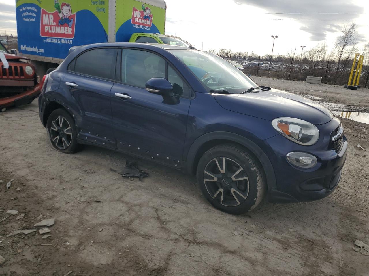 2016 Fiat 500 VIN ZFBCFXBT1GP374651 Copart auction photo, side / rear end damage thumbnail 4